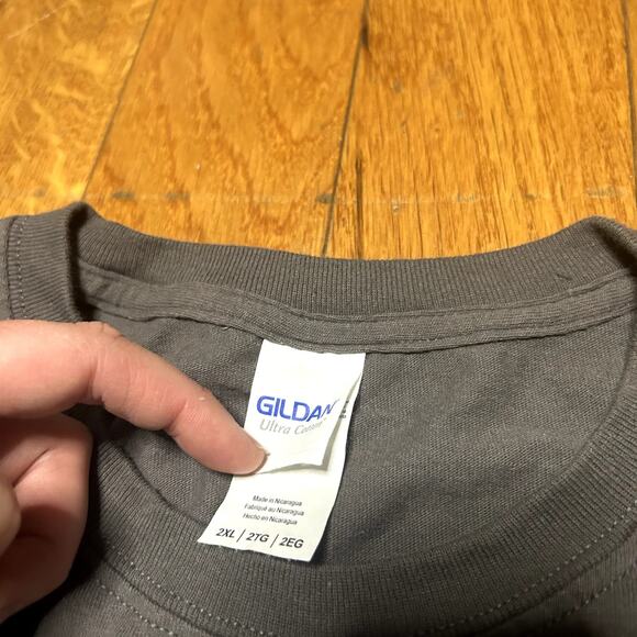 Cow Nature Travel Tee Mens Size XXL Gray Sweet Dairy Air Oregon - Picture 3 of 5